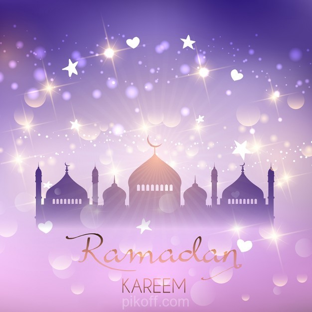Purple Ramadan Background With Stars And Bokeh Lights Vector 626x626 Purple Ramadan Background With Stars And Bokeh Lights Vector