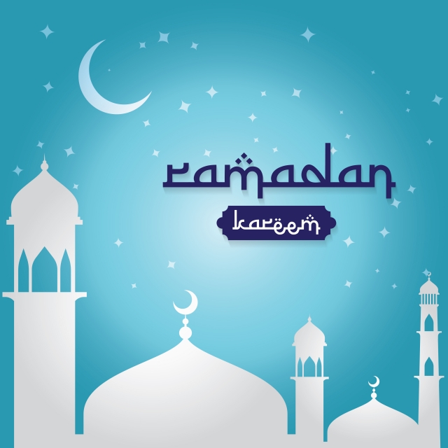 Ramadan Kareem Islamic Greeting Design With Dome Mosque And Moon 640x640 Ramadan Kareem Islamic Greeting Design With Dome Mosque And Moon