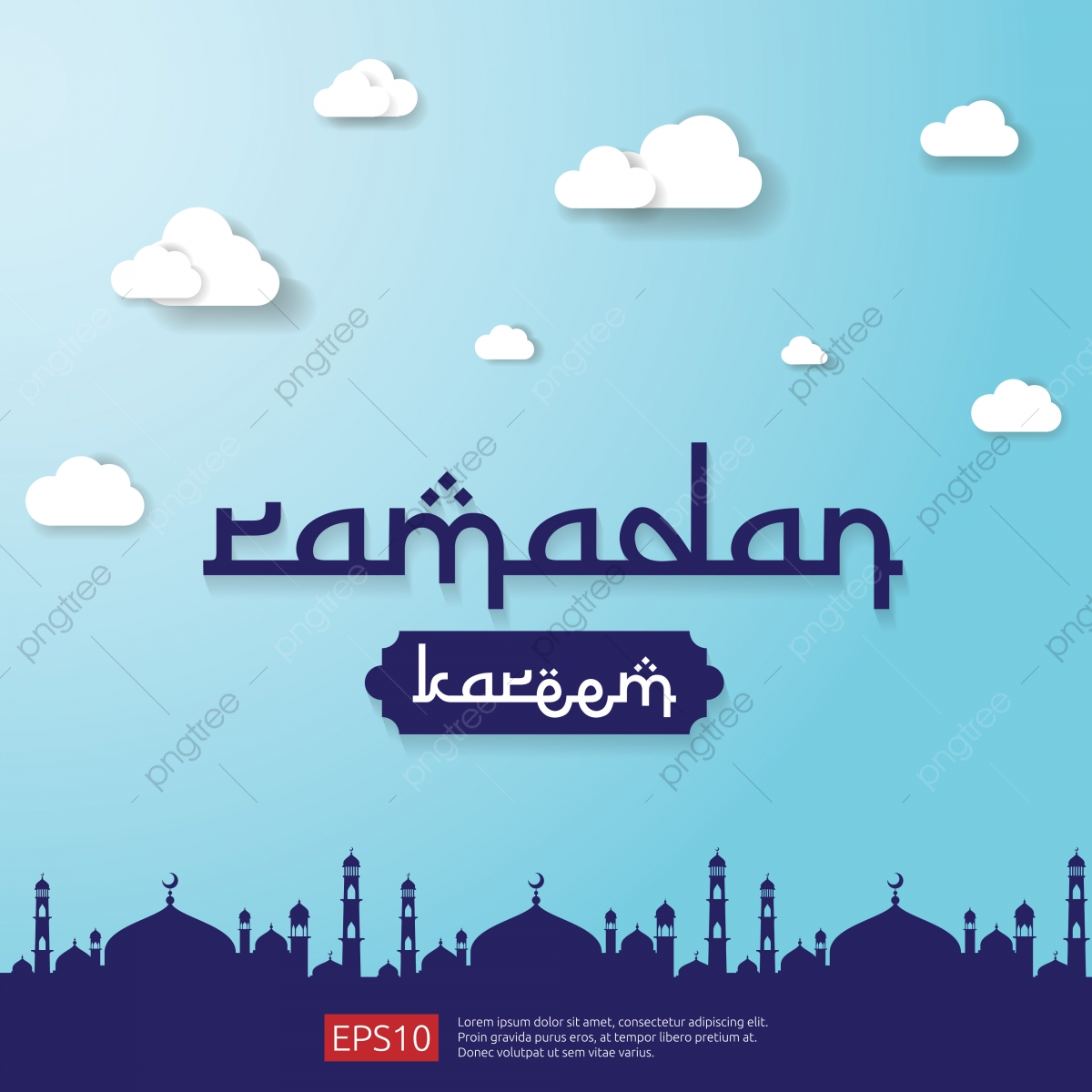 Ramadan Kareem Islamic Greeting Design With Dome Mosque Element 1200x1200 Ramadan Kareem Islamic Greeting Design With Dome Mosque Element