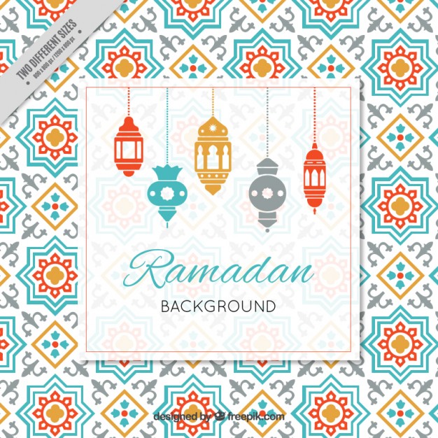 Ramadan Background With Arabic Lamps Free Vector 626x626 Ramadan Background With Arabic Lamps Free Vector