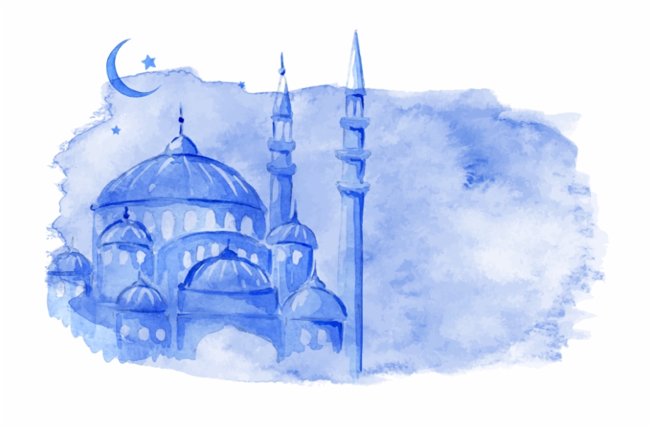 Watercolor Mosque Png Transparent Image 920x603 Watercolor Mosque Png Transparent Image