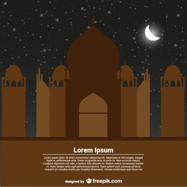 624x626 Greeting Card Template For Ramadan Kareem Vector Free Download
