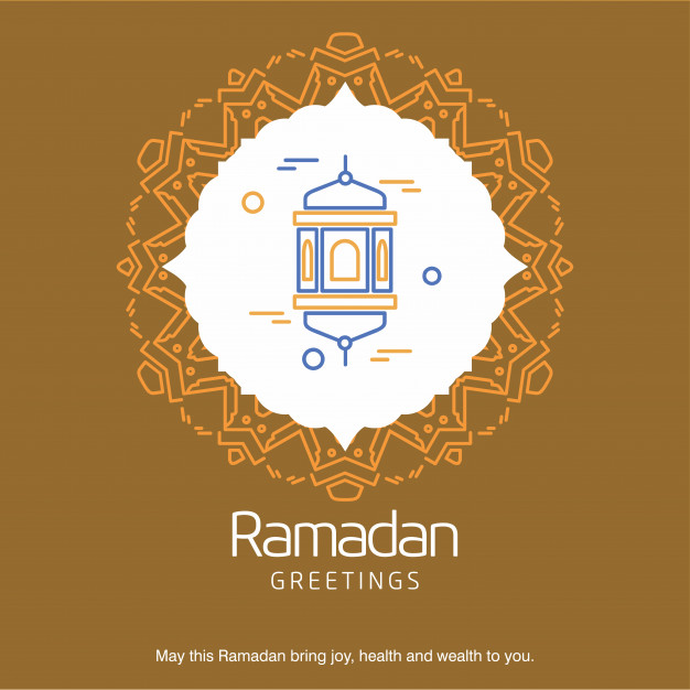 626x626 Ramadan Greetings Vector Free Download