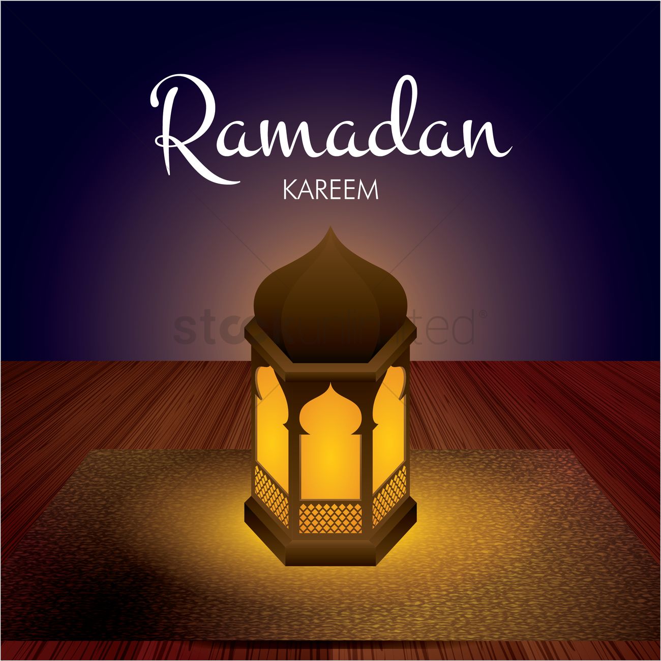1300x1300 Ramadan Kareem Greeting Vector Image