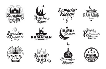 Ramadan Kareem Vector Typographic Design Set 372x240 Ramadan Kareem Vector Typographic Design Set