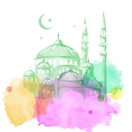 Watercolor Drawing Ramadan Kareem Vector Background Free Download 440x438 Watercolor Drawing Ramadan Kareem Vector Background Free Download