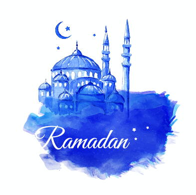Watercolor Drawing Ramadan Kareem Vector Background Free Download 393x391 Watercolor Drawing Ramadan Kareem Vector Background Free Download