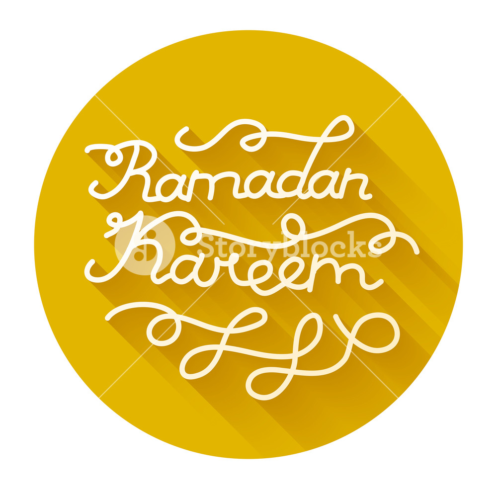 Handwritten Congratulation On Ramadan Kareem Vector Illustration 1000x1000 Handwritten Congratulation On Ramadan Kareem Vector Illustration