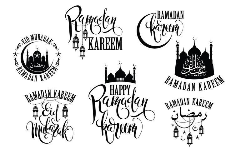 Ramadan Kareem Set Of Ramadan Logos 755x490 Ramadan Kareem Set Of Ramadan Logos