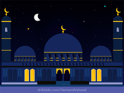400x300 Blessings Of The Month Of Ramadan Vector Illustration
