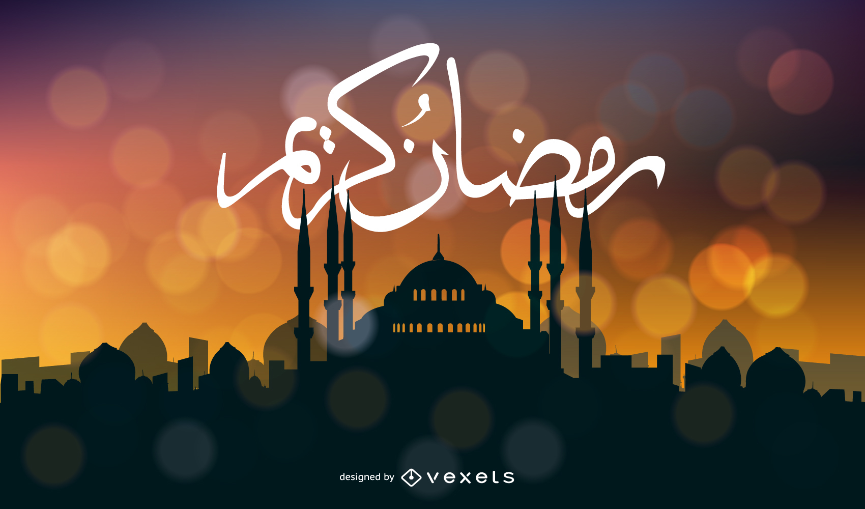 1700x1000 Vector Ramadan Kareem Card