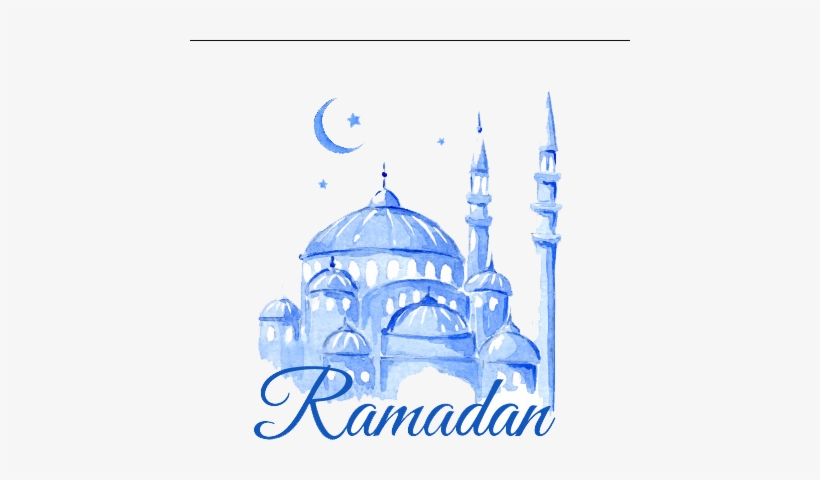820x480 Water Color Ramadan Vector