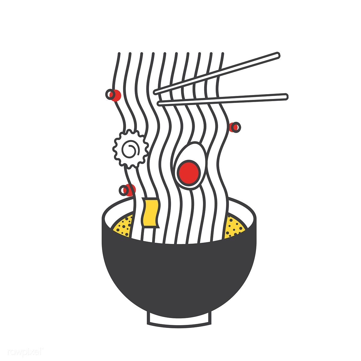 1200x1200 Illustration Of Ramen Noodle Free Image