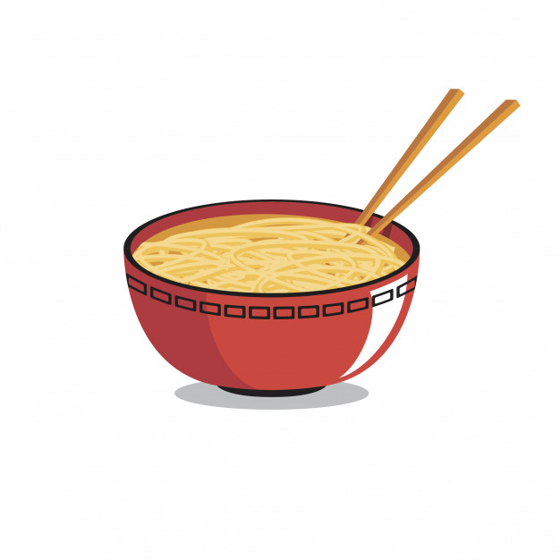 626x626 Bowl Of Ramen Vector Vector Premium Download