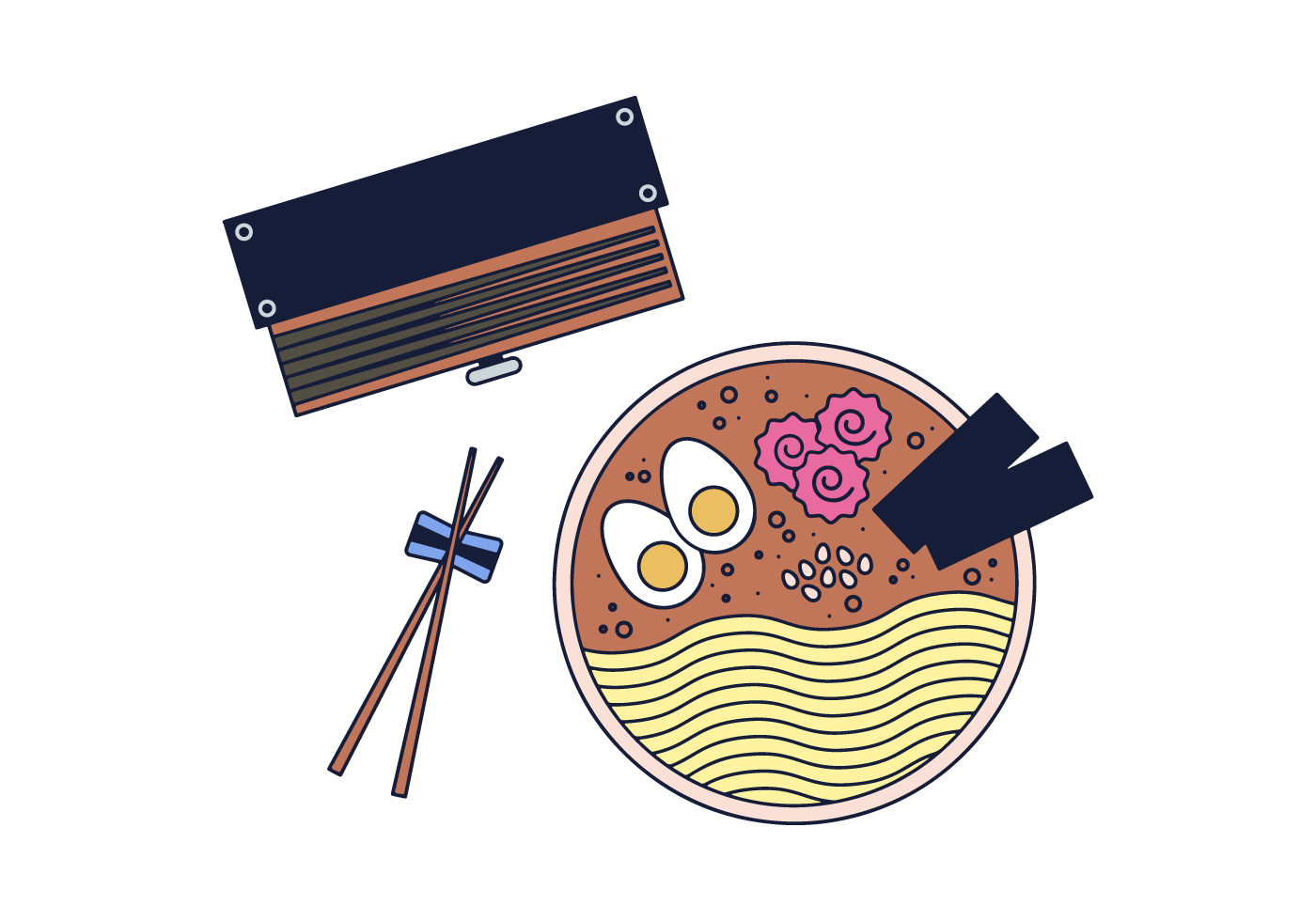 1400x980 Ramen Free Vector Art