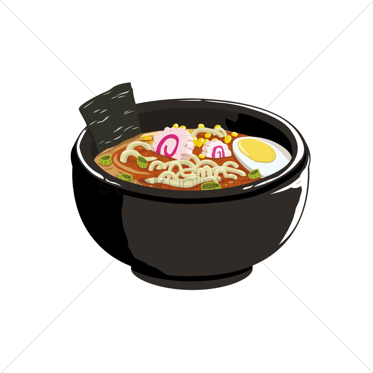 1300x1300 Ramen Noodles Vector Image