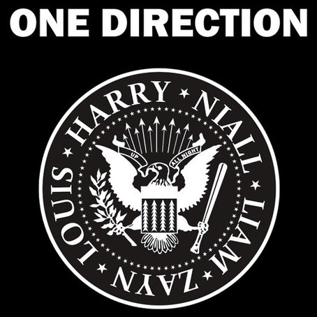 454x454 One Direction Logo One Direction Ramones Logo