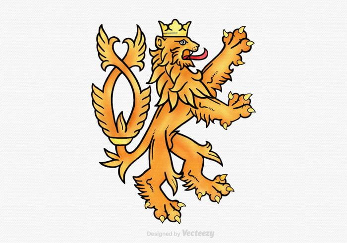 700x490 Free Lion Rampant Vector Illustration Free