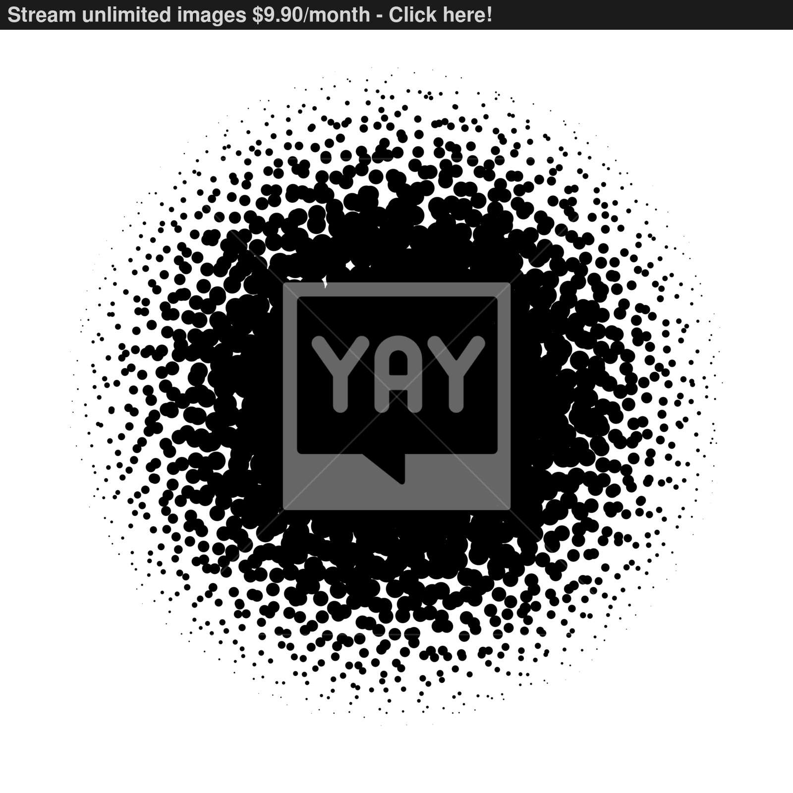 1600x1600 Halftone Circle Of Random Sprayed Black Dots Vector Illustration
