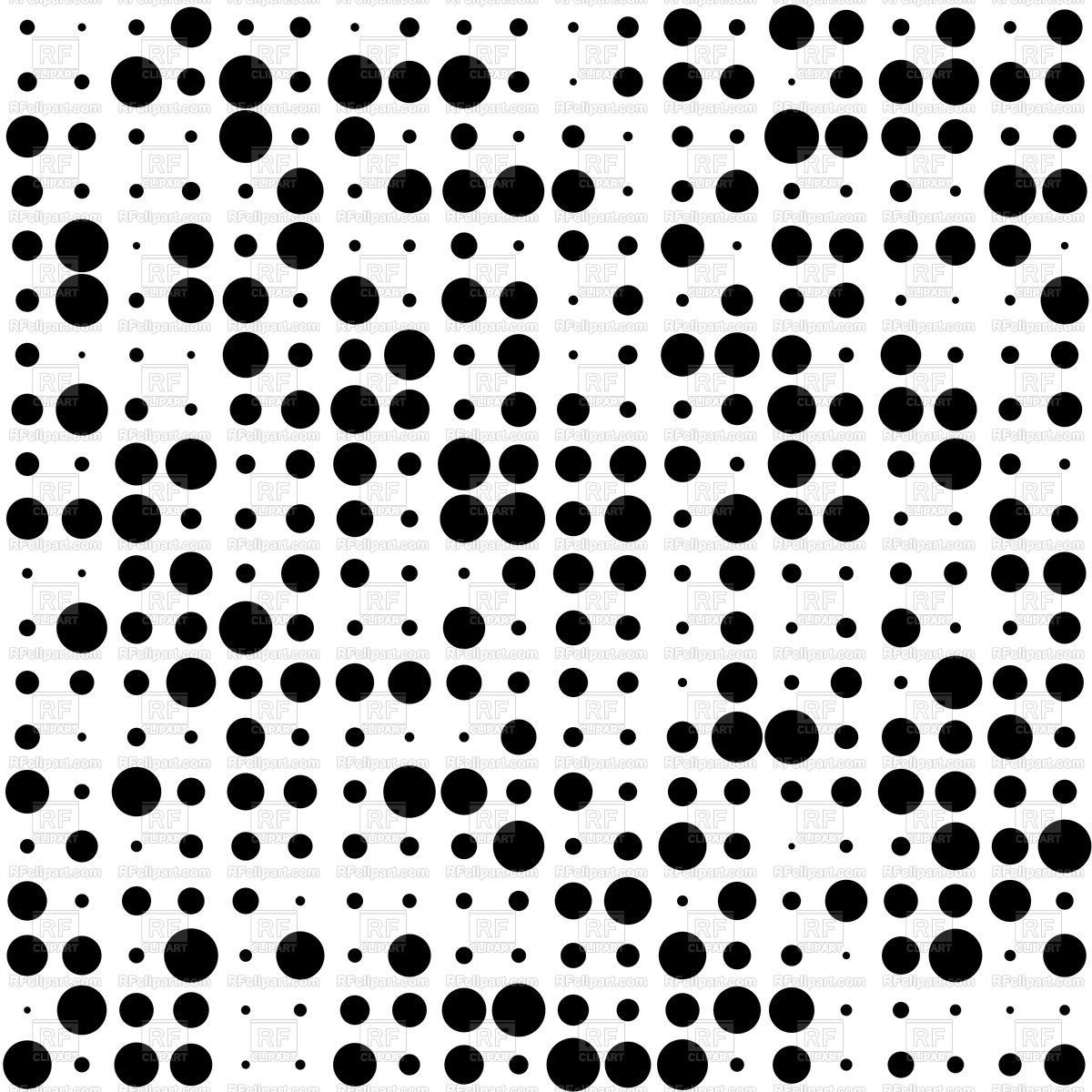 1200x1200 Seamless Background With Random Round Black Dots Vector Image
