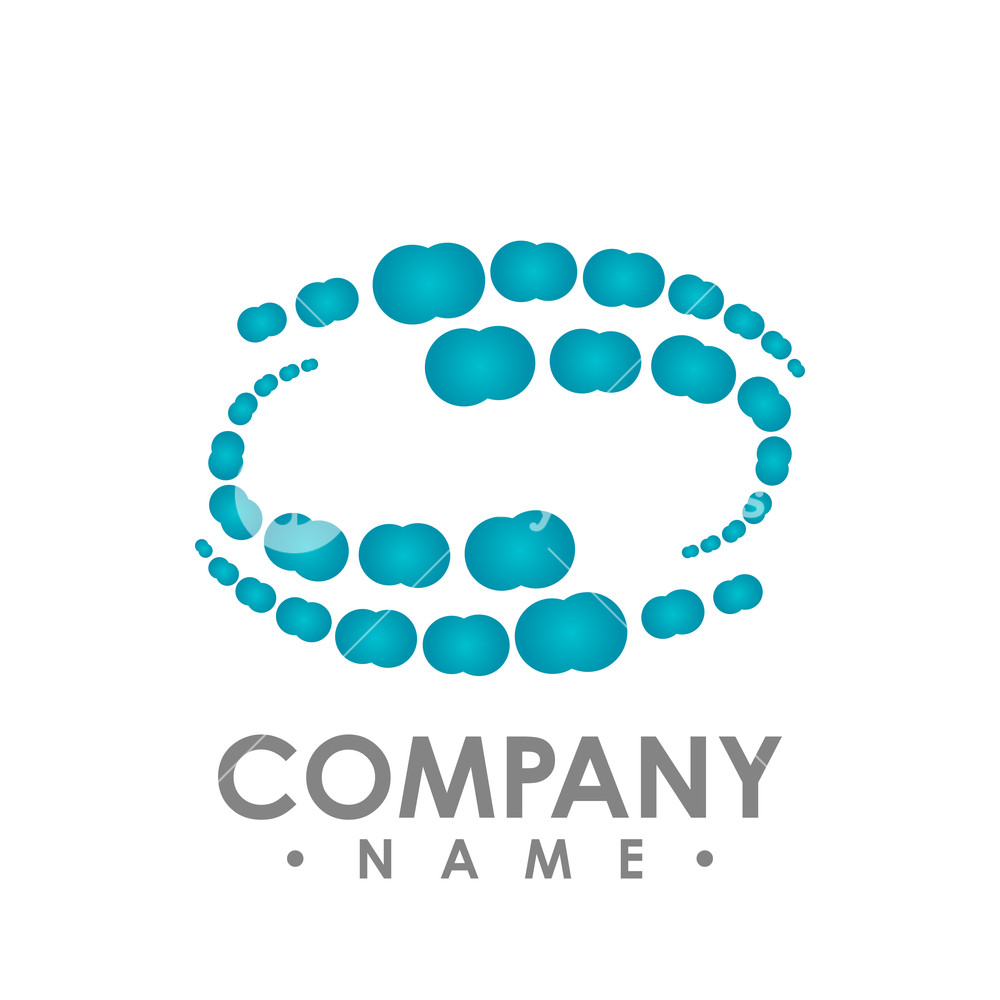 1000x1000 Abstract Random Blue Dots Vector Design Template On White