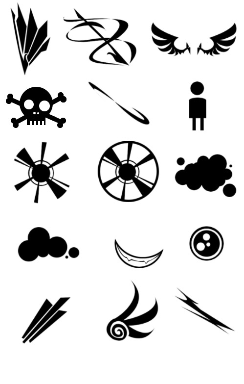 499x783 Random Vector Brush Set
