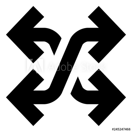 500x500 Shuffle Mix Random Vector Icon