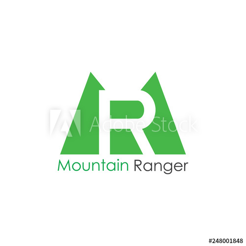 500x500 Letters Mr Mountain Ranger Logo Vector