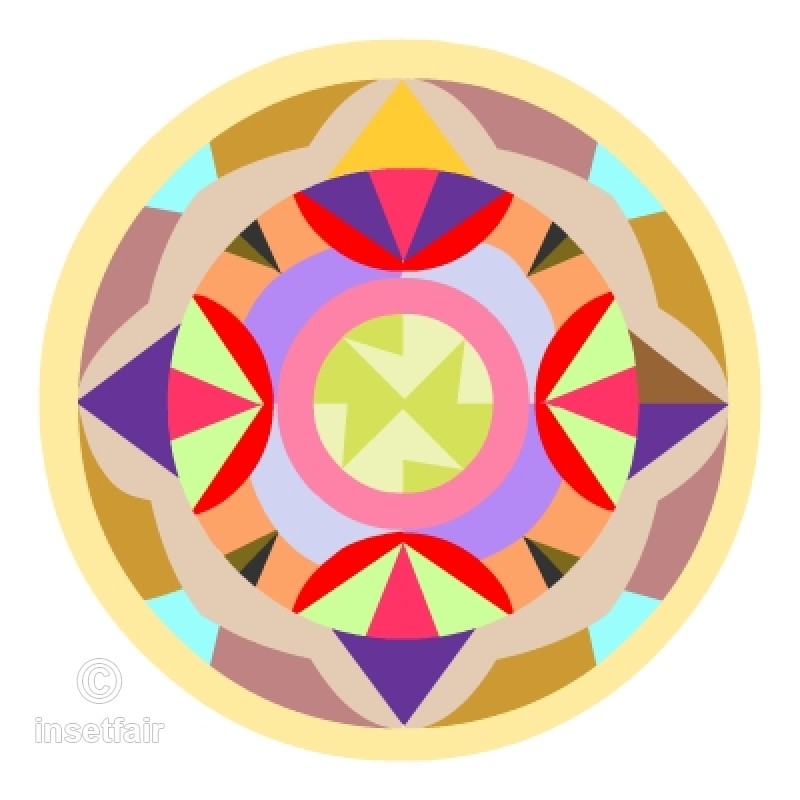 800x800 Fall Ceiling Rangoli Design Vector