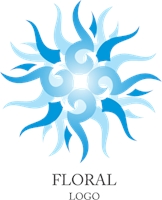 162x200 Floral Rangoli Logo Vector