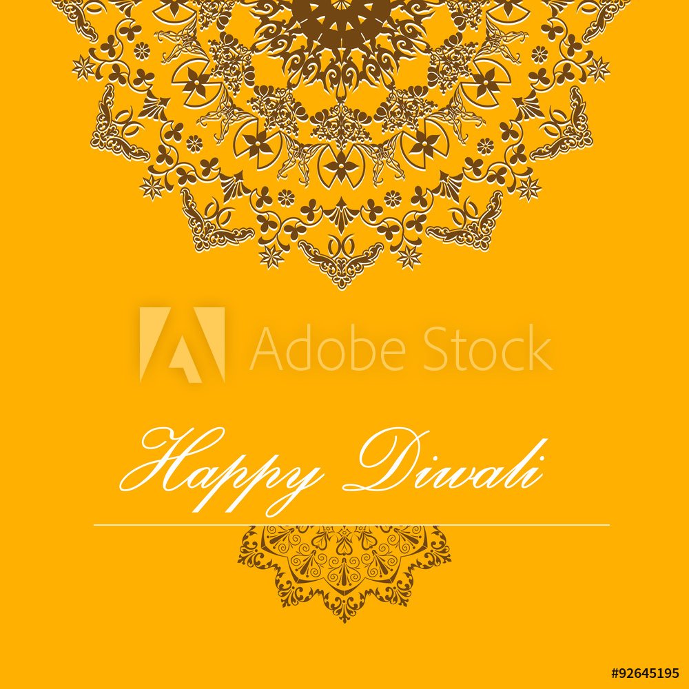 1000x1000 Fotografie, Obraz Vector Background For Diwali With Stylish