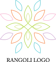 180x200 Rangoli Design Logo Vector
