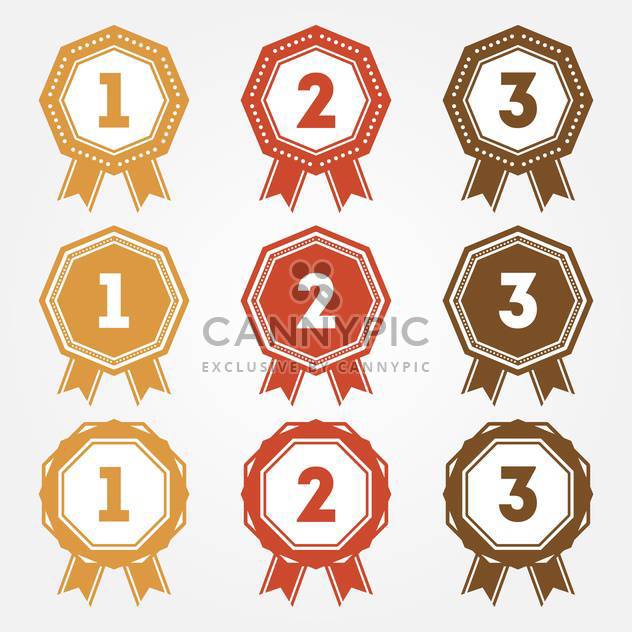 632x632 Set Of Vector Retro Ranking Badges Free Vector Download