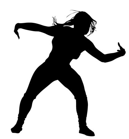 Modern Style Dancer Vector Silhouette Illustration Isolated 417x450 Modern Style Dancer Vector Silhouette Illustration Isolated