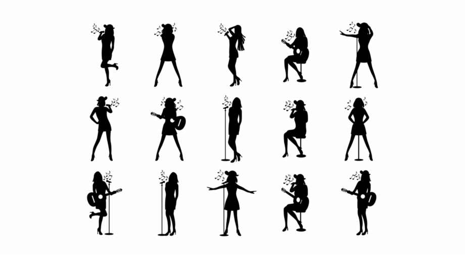 People Singing Silhouettes Vector 920x509 People Singing Silhouettes Vector