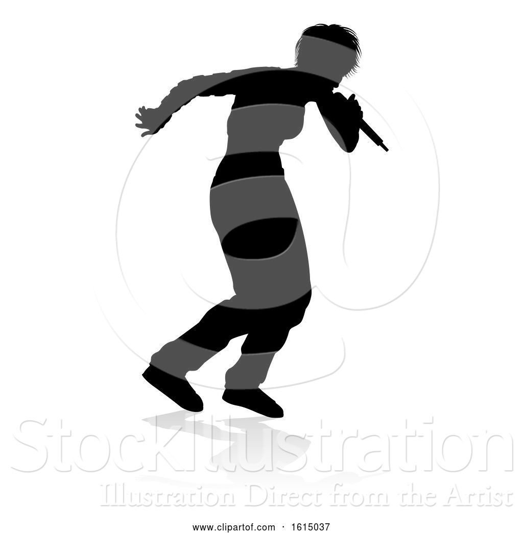 Vector Illustration Of Singer Pop Rapper Rock Star Lady Silhouette 1024x1044 Vector Illustration Of Singer Pop Rapper Rock Star Lady Silhouette