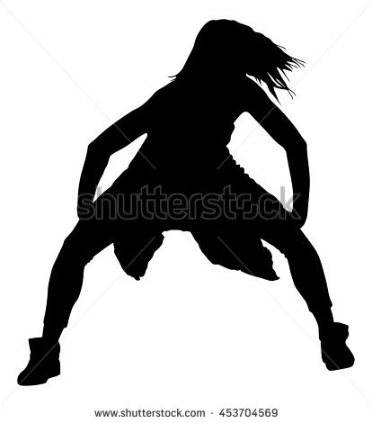 Female Rapper Silhouette 414x470 Female Rapper Silhouette