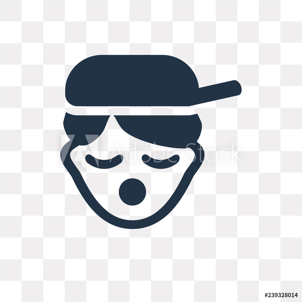 1000x1000 Photo Art Print Rapper Vector Icon Isolated On Transparent