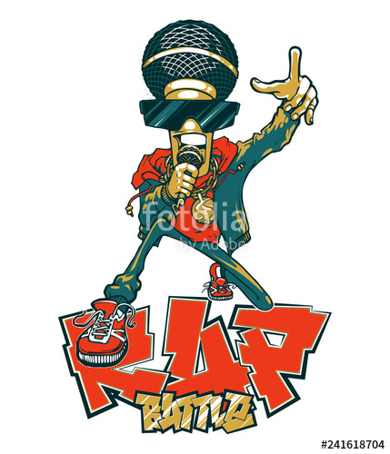 429x500 Rap Battle Singing Microphone Rapper Stock Image And Royalty