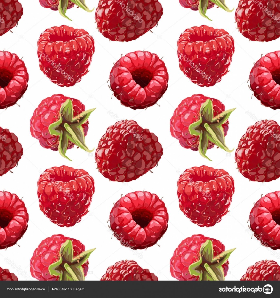 1155x1228 Stock Illustration Seamless Vector Raspberry Pattern Soidergi