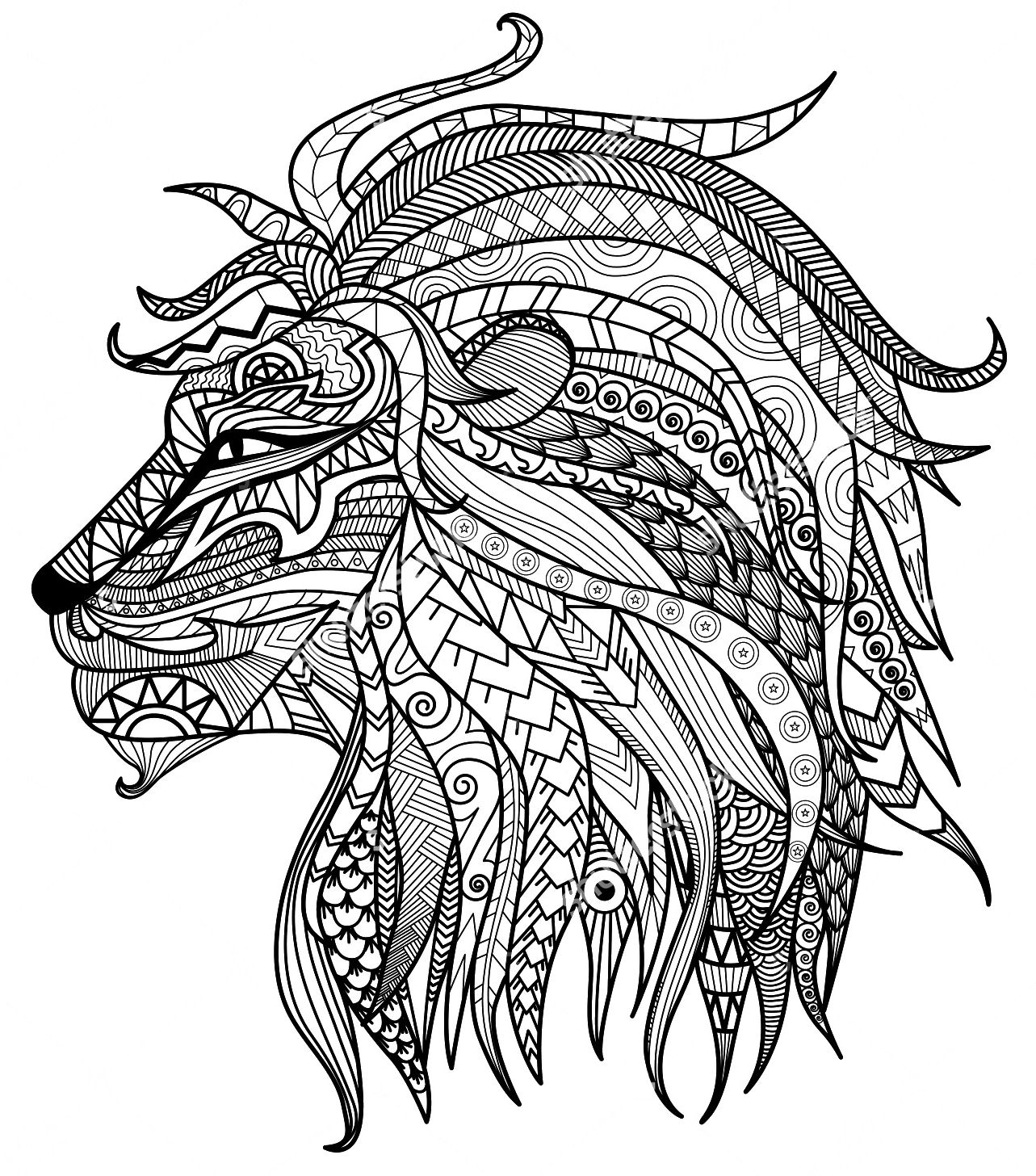 1283x1456 Collection Of 'rasta Lion Drawing' Download More Than Images