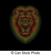 180x195 Rasta Lion Vector Clipart Illustrations Rasta Lion Clip Art