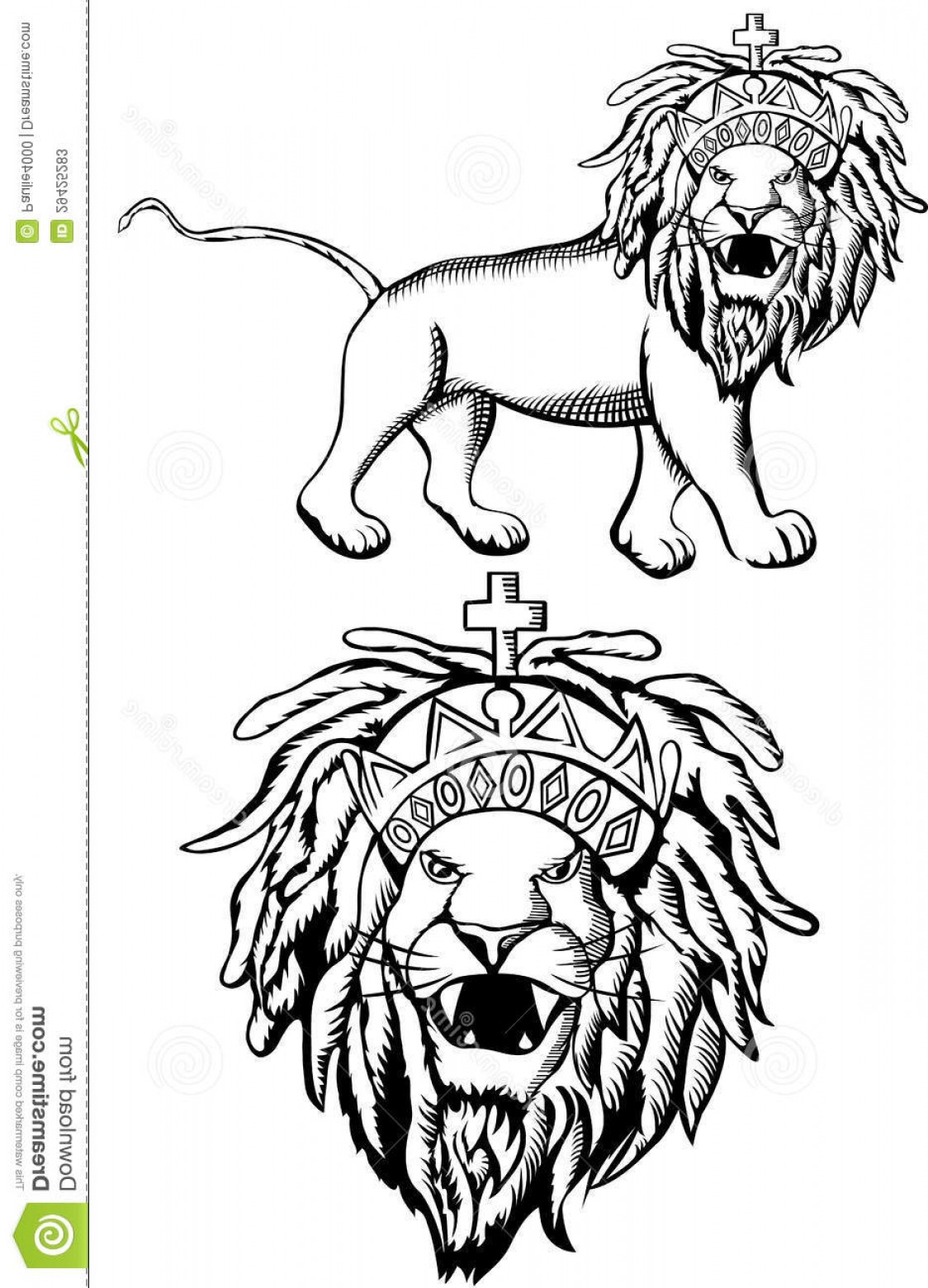 1124x1560 Vector Art Lion Judah Catchsplace