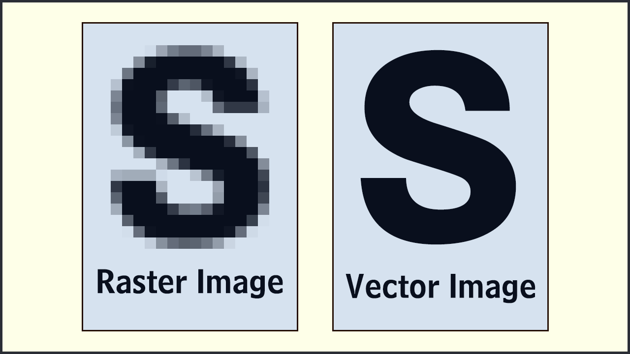 vector graphic and raster graphic