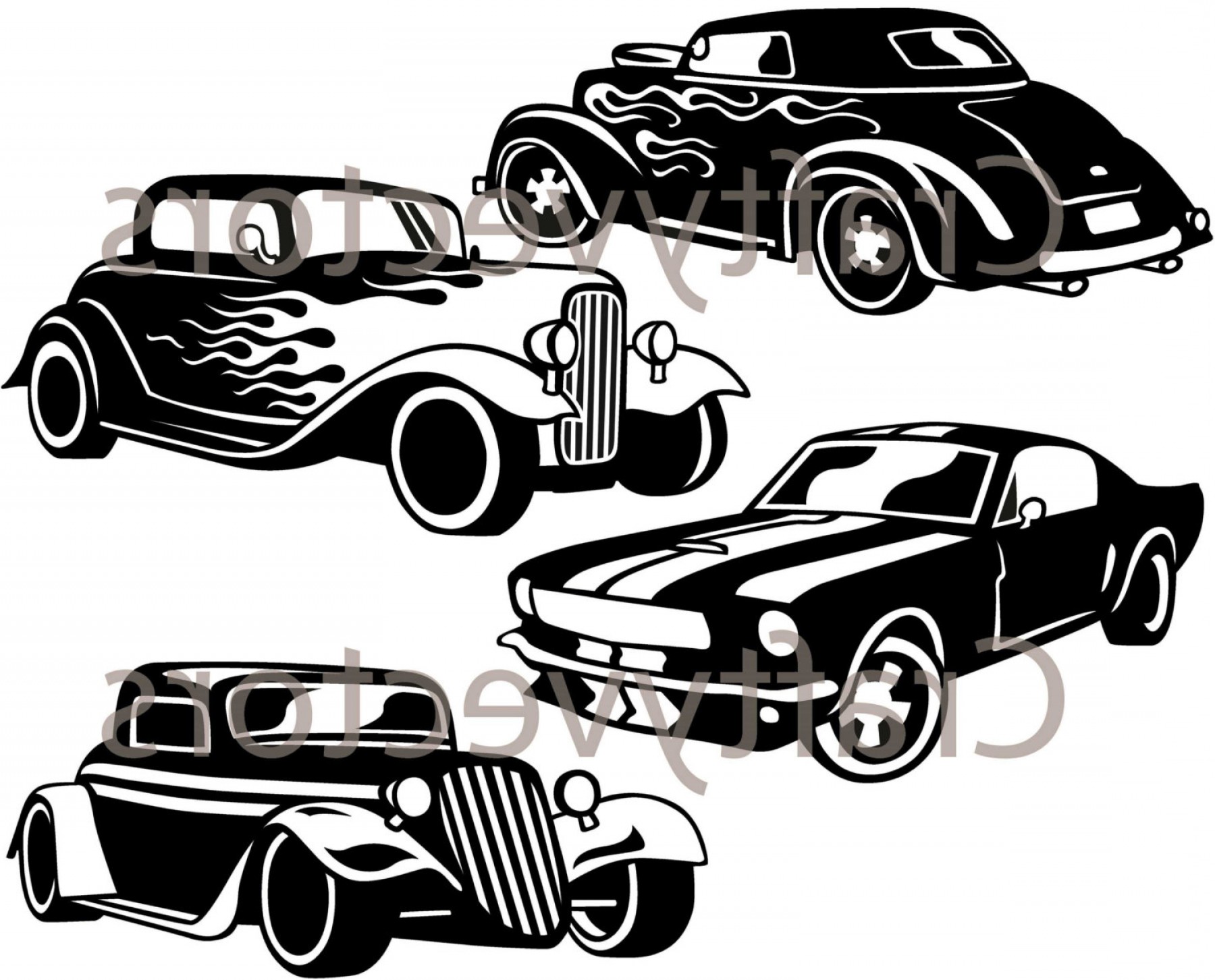 1800x1453 Hot Rod Cars Vector Geekchicpro