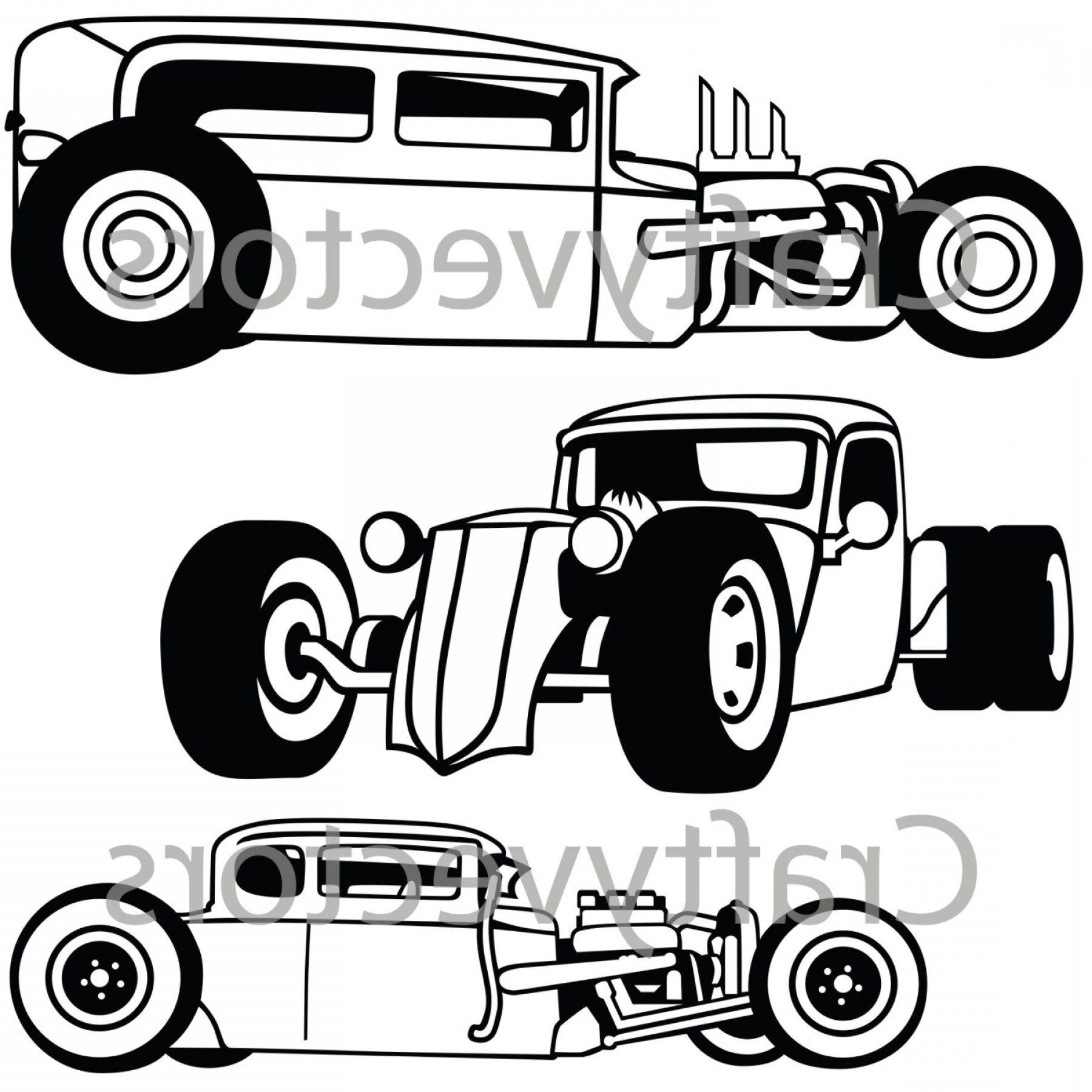 1800x1800 Rat Rod Cars Vector Soidergi