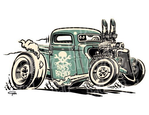 Rat Rod Vector At Collection Of Rat Rod Vector Free For Personal Use