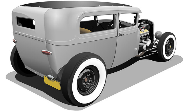 640x388 Rat Rod A Vector Illustration Of A Rat Rod Rikko