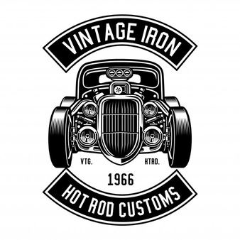 338x338 Vintage Hot Rod Logo