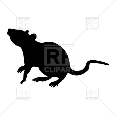 400x400 Rat Black Color Icon Vector Image Of Plants And Animals